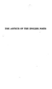 Cover of: The Arthur of the English poets