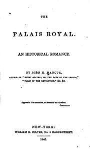 Cover of: The Palais Royal.: An historical romance.