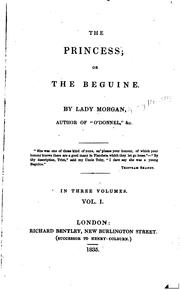 Cover of: The princess: or, The Beguine.