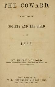 Cover of: The coward.: A novel of society and the field in 1863.