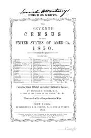 Cover of: The seventh census of the United States of America. 1850...