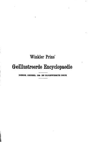 Winkler Prins' Geïllustreerde encyclopaedie. by A. Winkler Prins