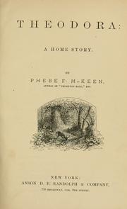 Cover of: Theodora by Phebe F. McKeen