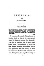 Cover of: Whitehall: or, The days of George IV ...