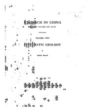 Cover of: Research in China ...