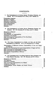Cover of: The compressibilities of the elements and their periodic relations.