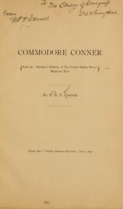 Cover of: Commodore Conner.: (Note on "Maclay's History of the United States navy") Mexican war.