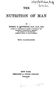 Cover of: The nutrition of man