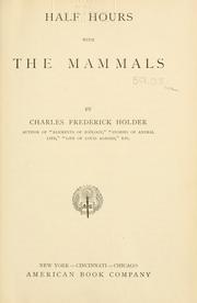 Cover of: Half hours with the mammals