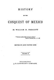 Cover of: History of the conquest of Mexico