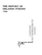 Cover of: The history of Orlando Furioso