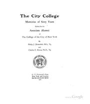 Cover of: The City college: memories of sixty years