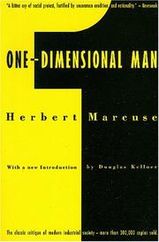 Cover of: One-dimensional man: studies in the ideology of advanced industrial society