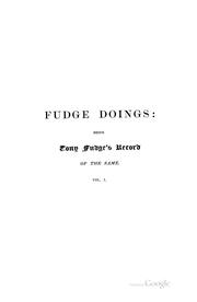 Cover of: Fudge doings by Marvel, Ik.