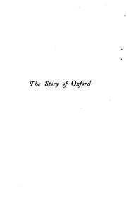Cover of: The story of Oxford.