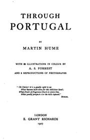 Cover of: Through Portugal by Martin Andrew Sharp Hume