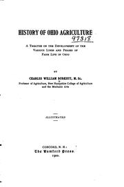 Cover of: History of Ohio agriculture by Burkett, Charles William