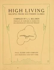 Cover of: High living