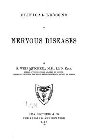 Cover of: Clinical lessons on nervous diseases.