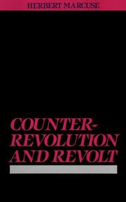 Cover of: Counterrevolution and Revolt by Herbert Marcuse