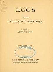 Cover of: Eggs: facts and fancies about them