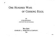 Cover of: One hundred ways of cooking eggs. by Alexander Filippini