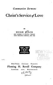 Cover of: ... Christ's service of love