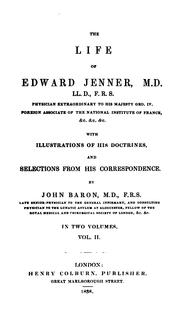 Cover of: life of Edward Jenner ... | John Baron