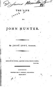 Cover of: The life of John Hunter.