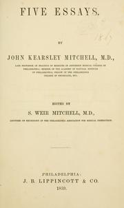 Five essays by John Kearsley Mitchell