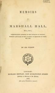 Memoirs of Marshall Hall .. by Charlotte Hall