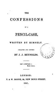 Cover of: The confessions of a pencil-case