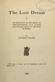 Cover of: The lost dream: or, An exposition of the dream of Nebuchadnezzar and other dreams and visions of the book of Daniel