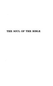 Cover of: The soul of the Bible | Ulysses Grant Baker Pierce