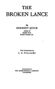The broken lance by Herbert Quick