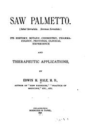 Cover of: Saw palmetto by Edwin M. Hale