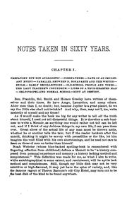 Cover of: Notes taken in sixty years. by Richard Smith Elliott