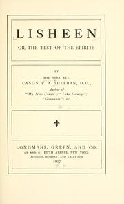 Cover of: Lisheen: or, The test of the spirits