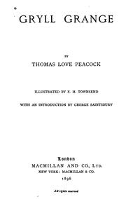 Cover of: Gryll grange by Thomas Love Peacock