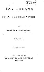 Cover of: Day dreams of a schoolmaster | D