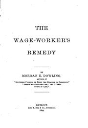 Cover of: The wage-worker's remedy