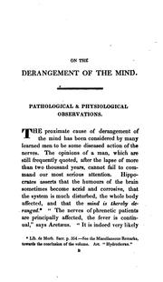 Observations on the causes, symptoms, and treatment of derangement of the mind by Paul Slade Knight