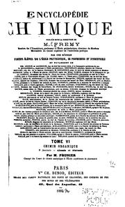 Cover of: Encyclopédie chimique