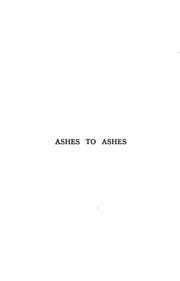Cover of: Ashes to ashes: a cremation prelude
