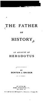 Cover of: The father of history: an account of Herodotus