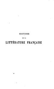 Cover of: Histoire de la littérature, française classique (1515-1830)