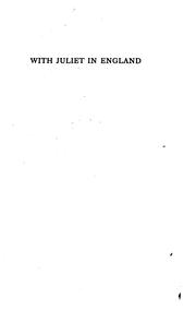 Cover of: With Juliet in England by Grace S. Richmond