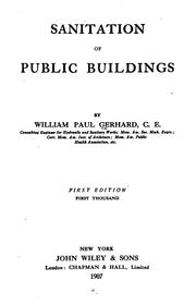 Cover of: Sanitation of public buildings.