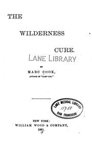 Cover of: The wilderness cure.