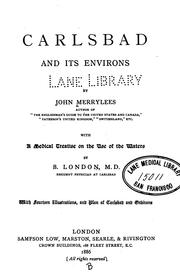 Cover of: Carlsbad and its environs by John Merrylees